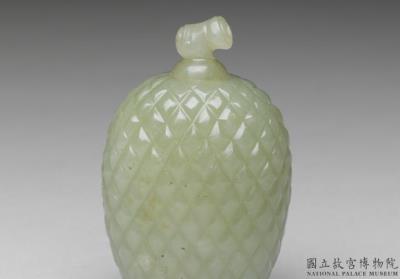 图片[2]-Jade lychee-shaped snuff bottle, Qing dynasty, 18th century-China Archive